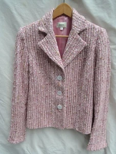 Neiman Marcus Exclusive Authentic NEU $ 395 Damen rosa Tweed Jacke Größe 4 - Bild 1 von 9