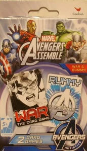 AVENGERS ASSEMBLE - Guerra y Rummy - Pack de 2 cartas de juego - Nuevo - Imagen 1 de 1