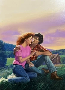 George A. Bush Original Oil Painting Art , 1987. "TOUCH OF MIDNIGHT" #415 - Picture 1 of 8
