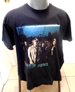 Vintage Bon Jovi Europe Tour T Shirt Sz LRG Black Have A Nice Day 2 side 2006 - Picture 1 of 9