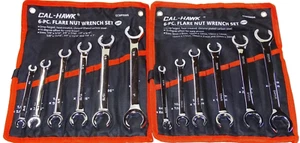 12pc  FLARE NUT LINE WRENCH SET SAE & METRIC , 6mm-24mm & 1/4"-1" - Picture 1 of 8