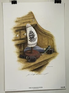 Ben Richmond The Scrimshander Pencil Signed Litho With Certificate - Picture 1 of 5