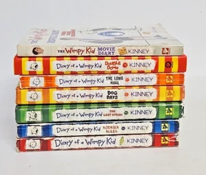 Diary of a Wimpy Kid Book Lot of 7 Hardback and Paperback - Picture 1 of 4
