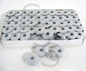 100 Pcs. Industrial Sewing Machine Aluminum Bobbins Consew Juki Brother Consew - Picture 1 of 1