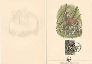 Congo / Zaire 1984 ☀ WWF Okapi FD card - Picture 1 of 1