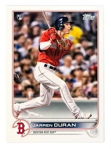 2022 Topps Series 1 Jarren Duran RC Rookie MLB Baseball Card #187 Boston Red Sox - Picture 1 of 6