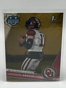 2023 Bowman University Chrome Jackson Arnold 1° rifrattore oro lucido 26/50 - Foto 1 di 2