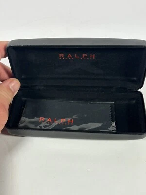 Ralph Lauren Gafas de sol rectangulares Gafas Estuche vacío Negro Usado. Foto 1 de 4