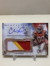 2015 Topps Inception Chris Conley #AJP-CC RPA Rookie Jumbo Patch Auto RC