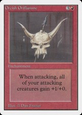 Orcish Oriflamme Unlimited HEAVILY PLD Red Uncommon MAGIC MTG CARD ABUGames