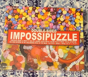 Double Sided Impossipuzzle 550 Piece Jigsaw Puzzle Chocolate Beans & Sweets New - Picture 1 of 9