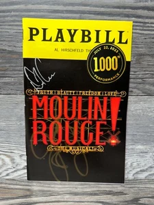 MOULIN ROUGE, PLAYBILL, JULY 2023, AL HIRSCHFELD THEATRE, CAST SIGNED - Picture 1 of 7