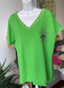 Hecho en Italia, top de algodón, talla única, 95% algodón, 5% elastano. - Imagen 1 de 4