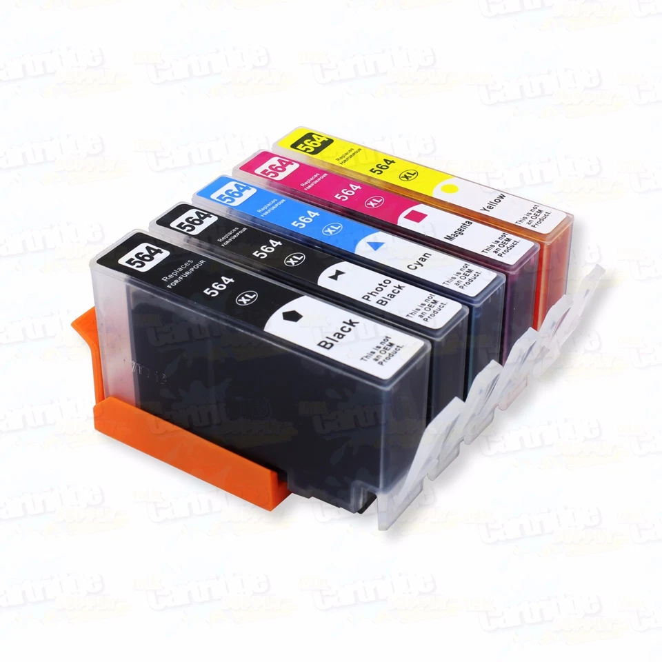 Tinta 5PK 564XL para HP PhotoSmart 7510 7515 7520 7525 C309 C410 C510 D7500 D7560 - Imagem 1 de 1