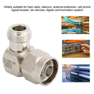2Pcs 50Ohm N Male To N Female Right Angle Adapter Convertor N Connector ECM - Zdjęcie 1 z 9