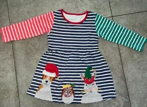 Bezauberndes Weihnachtskleid für Mädchen, Gr.116/122, Neu - Bild 1 von 8