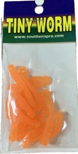 Southern Pro #1.5-10-TWG11 Tiny Worm Orange/Glow-1ea 10 pièces - Neuf - LIVRAISON n 24 heures - Photo 1/3