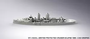1:1250 HMS Eclipse 1898 - Bild 1 von 1
