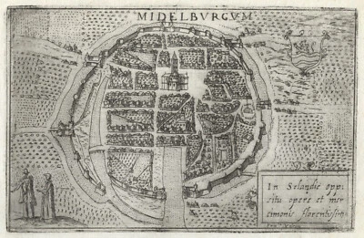 Map "Middelburg" (Netherlands) Valegio-Rascicotti, c.1598 - Image 1 of 2