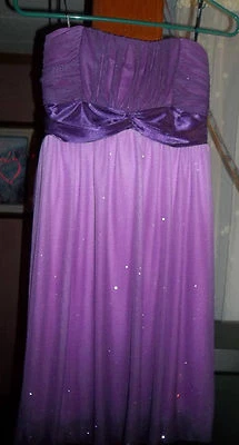 Mymichelle Purple Medium Dress and Alfred Angelo Medium Black Dress-2 DRESSES! - Image 1 of 4