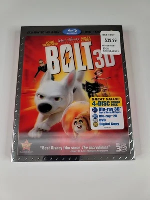 Bolt 3D: w/Lenticular Slipcover OOP (3D Blu-ray/Blu-ray/DVD 2011) New Read  - Image 1 of 4