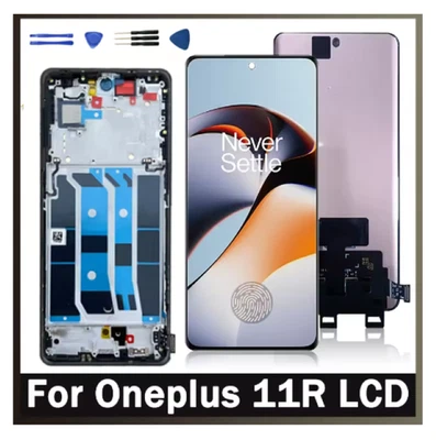 For OnePlus Ace 2 PHK110 OLED LCD Display Screen Touch Digitizer Assembly +Frame - Image 1 of 2