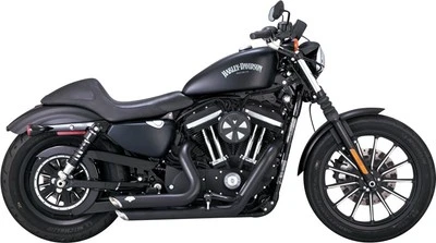 Vance & Hines Black Shortshots Staggered Exhaust System (47329) - Image 1 of 4