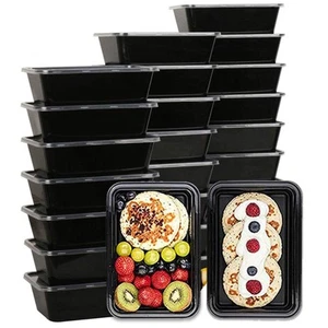 50 Pack Meal Prep Container, Disposable Lunch Box, Food Storage Washable Cont... - Picture 1 of 8