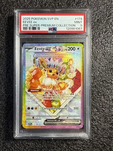 2025 Pokemon SVP EN PRE Super-Premium Collection #174 Eevee ex PSA 9 - Bild 1 von 2