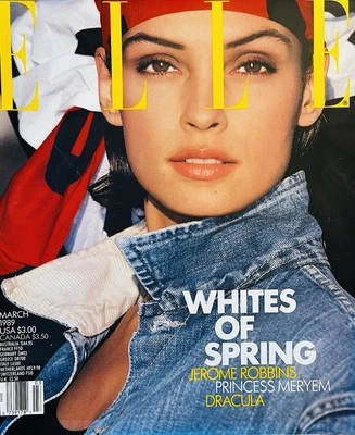 RARE VINTAGE FASHION MARCH 1989 FAMKE JANSSEN Lou Reed IMAN John Cusack TATJANA - Image 1 of 4