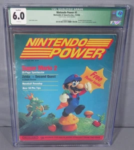 NINTENDO POWER #1 CGC 6.0 FN 1988 Super Mario Joan Gratz Magazine Cover - Picture 1 of 3
