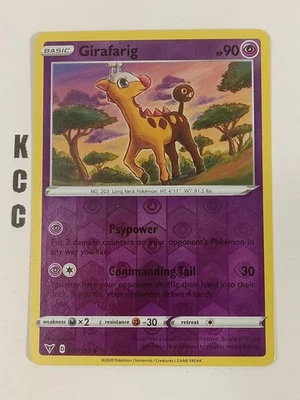 Girafarig 065/185 Vivid Voltage Reverse Holo Pokemon TCG - Image 1 of 2
