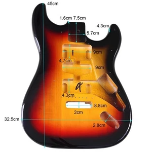 Sunset Yellow ST Strat Body Álamo Blanco Brillo Poli Brillo  - Imagen 1 de 6