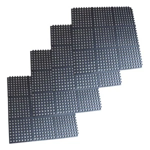BUFFALO RUBBER MAT 3X3FT INTRLOCK -4PK - Picture 1 of 5
