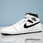 Nike Air Jordan 1 Mid Shoes White Black DQ8426-132 Men