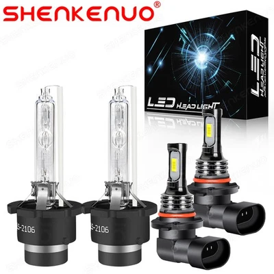 For Lexus IS300 2001-02 D2S Xenon HID Headlight Low Beam+9006 Fog Light Bulbs - Image 1 of 4