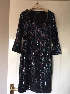 Stunning Dorothy Perkins sparkle, stretchy sequin dress, UK8, perfect condition - Picture 1 of 6