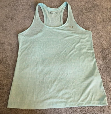 Camiseta sin mangas Under Armour para mujer grande azul HeatGear atlética espalda deportiva ligera Foto 1 de 4