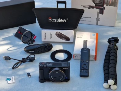 Vlogging-Set: Sony ZV-1 + RMT-P1BT + Desview T2 + Samsung EVO Select 256 GB etc. - Bild 1 von 4