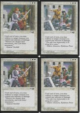 MTG: MARTYRDOM dual art Alliances COMMON; played, Excellent condition x4