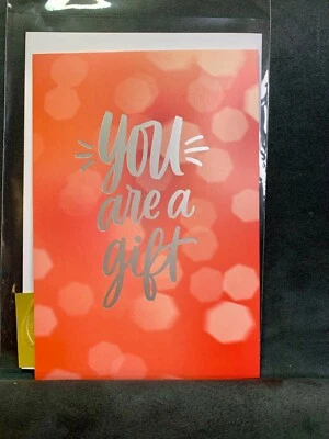 HALLMARK Happy Birthday Card! Religious You Are A Gift!