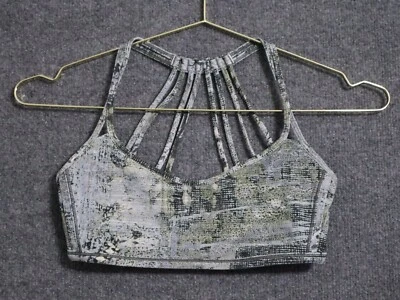 Lululemon Sports Bra Women 6 Gray Lighten Up Run Yoga Gym Train Athleisure EUC - Image 1 of 4