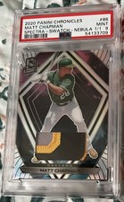 2020 Panini Chronicles Spectra-Swatch-Nebula 1/1 Matt Chapman One Of One