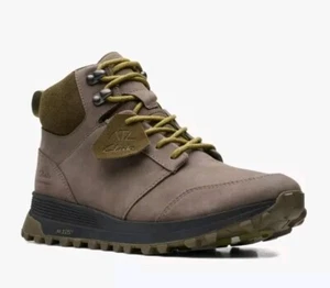 Clarks ATL Trek Up Waterproof Stone Nubuck Leather Men's Boots Size 6.5 eu 40.5 - Picture 1 of 10