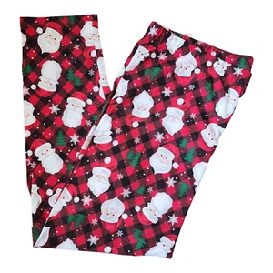 No Boundaries Holiday Print Santa Leggings Juniors Multicolor Size XXXL (21) NEW - Picture 1 of 7