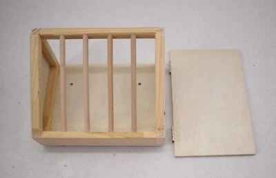 Niteangel Pet Wooden Hay Manger With Seat 9-7/8" x 6-3/4" x 8" Large Size - Image 1 of 4