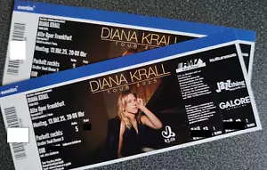 2 Tickets für DIANA KRALL, Frankfurt/M, Alte Oper 13.10.2025 Parkett Reihe 5 - Bild 1 von 2