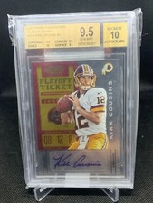 2012 Kirk Cousins Panini Contenders Playoff Ticket Rookie/99  BGS 9.5 w/ 10 AUTO