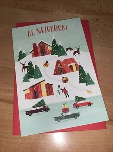 Tarjeta de Navidad Hallmark For Neighbor: Village Town Don’t Come Nicer Than You - Imagen 1 de 6