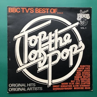 BBC TV BEST OF TOP OF THE POPS #1 Rock LP Super Beeb Showaddywaddy Eric Clapton - Image 1 of 4